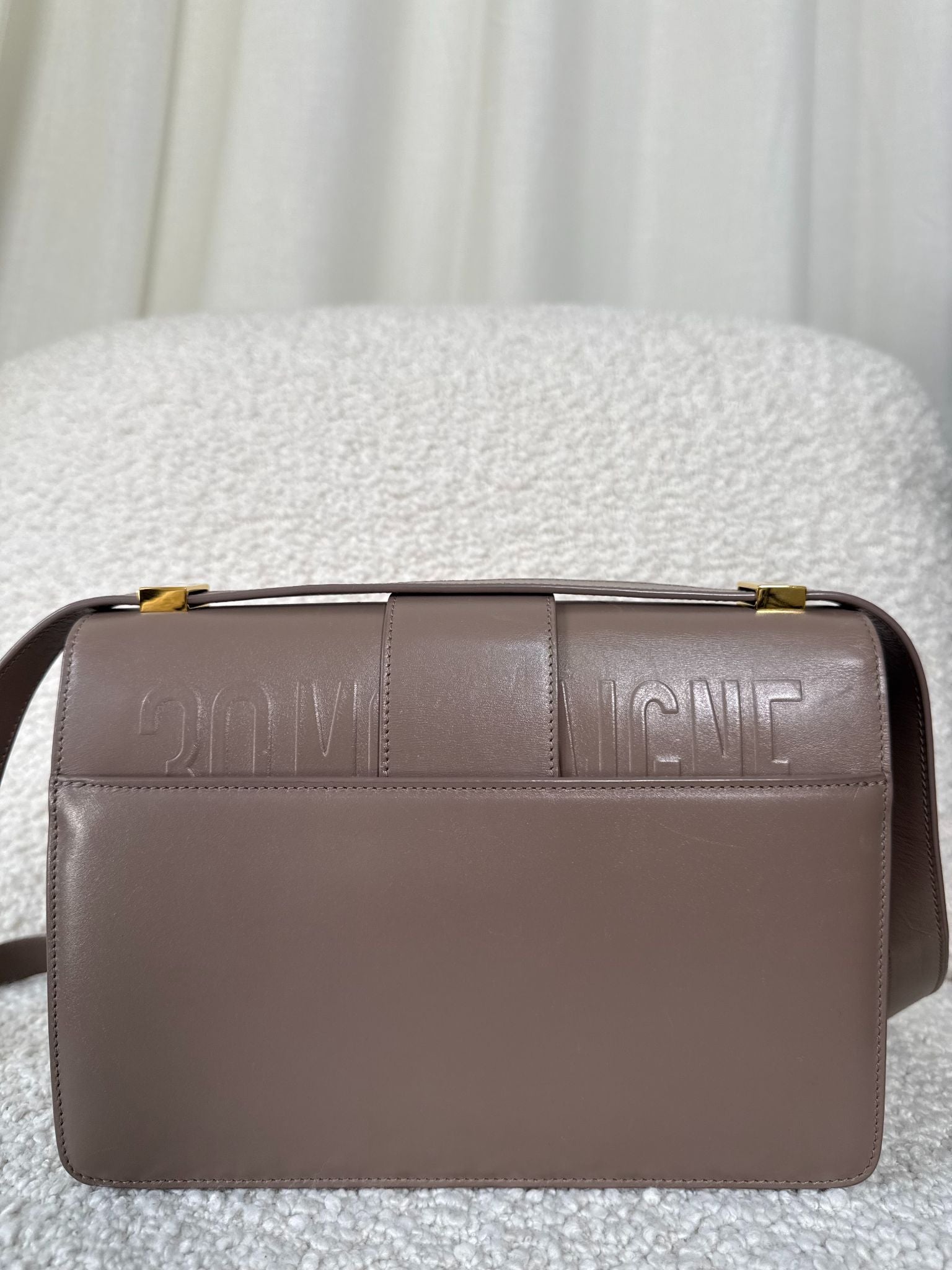 Christian Dior 30 Montaigne Beige Smooth Calfskin Leather Bag