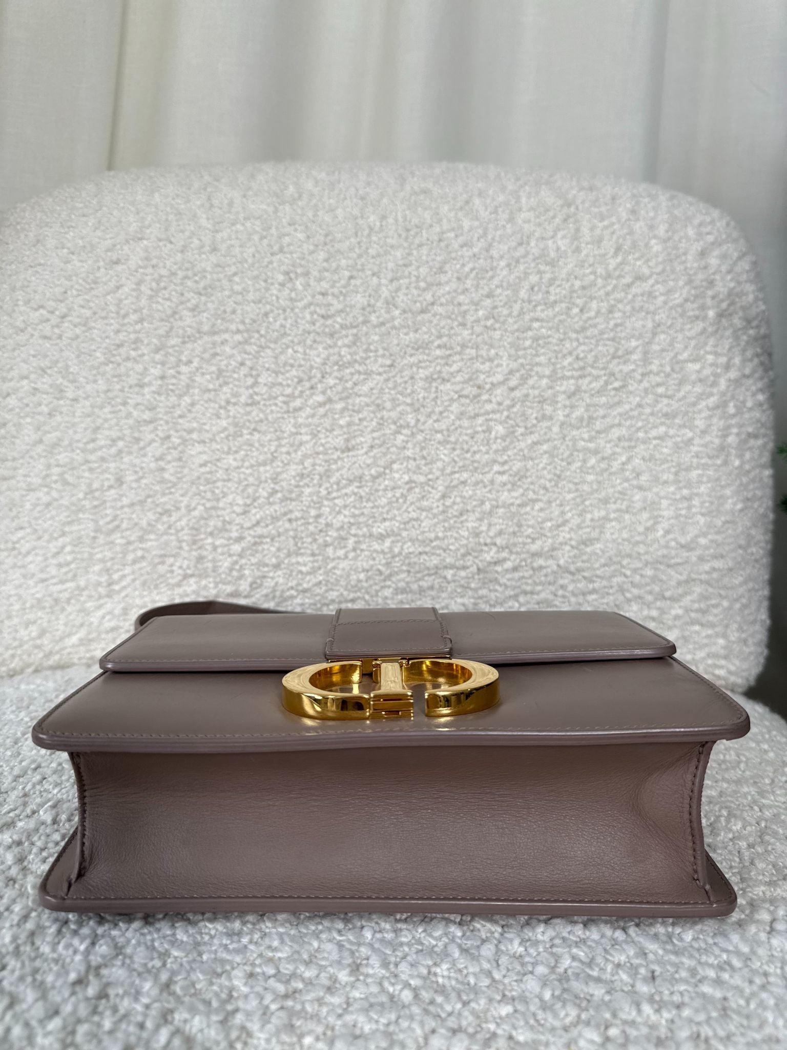 Christian Dior 30 Montaigne Beige Smooth Calfskin Leather Bag