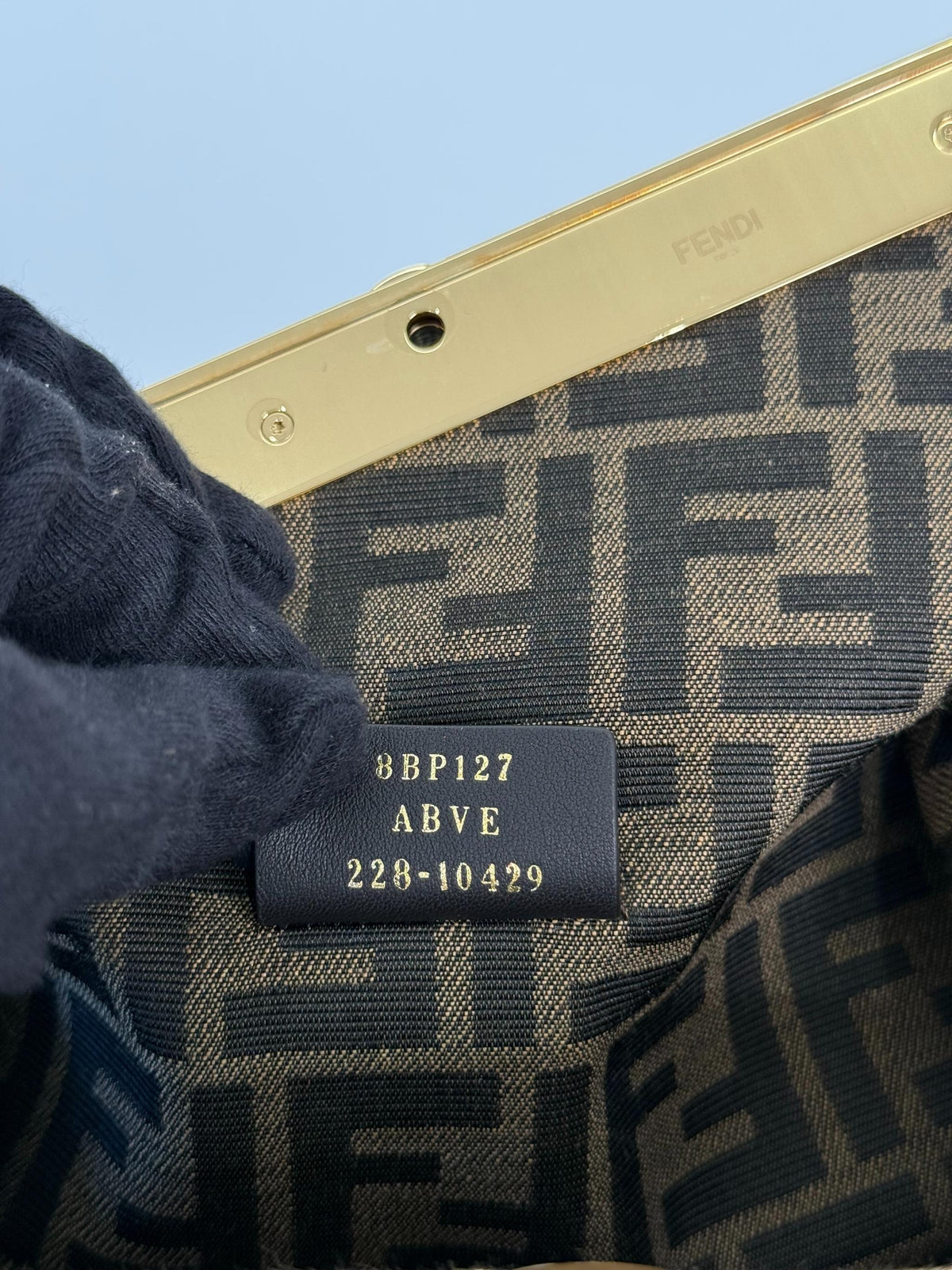 Fendi First Small Shiny Nappa Caramel