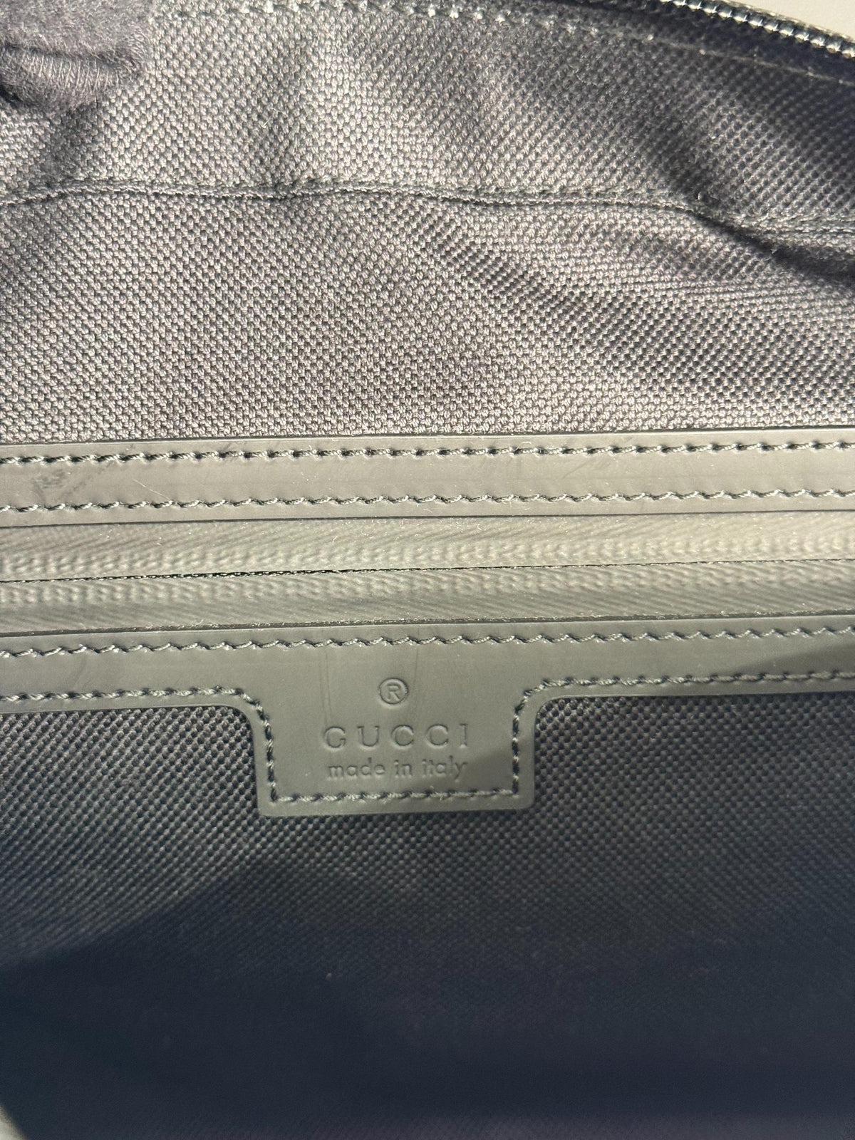 Gucci GG Rubber Effect Black Crossbody Bag