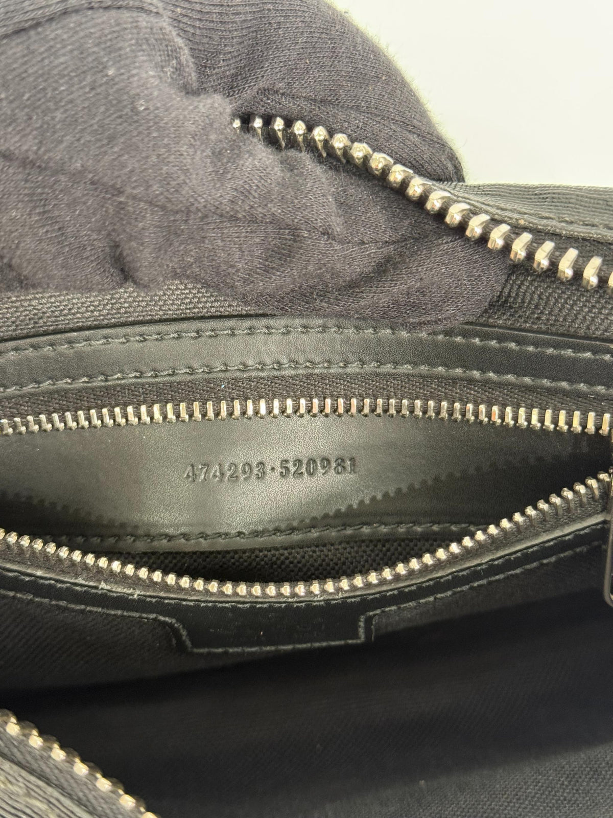 Gucci Black GG Supreme Coated Canvas Pouch