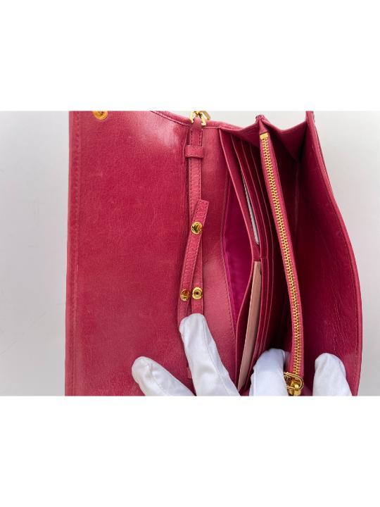 Miu Miu Peonia Matelasse Wallet On Chain