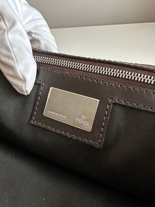 Fendi FF Zucca Canvas Small Top Handle Tote