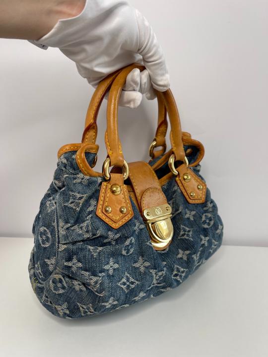 Louis Vuitton Blue Monogram Denim Pleaty Bag