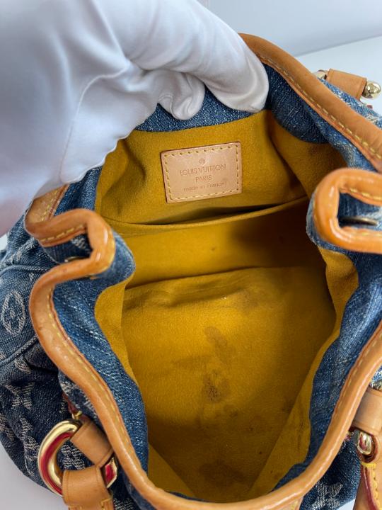 Louis Vuitton Blue Monogram Denim Pleaty Bag