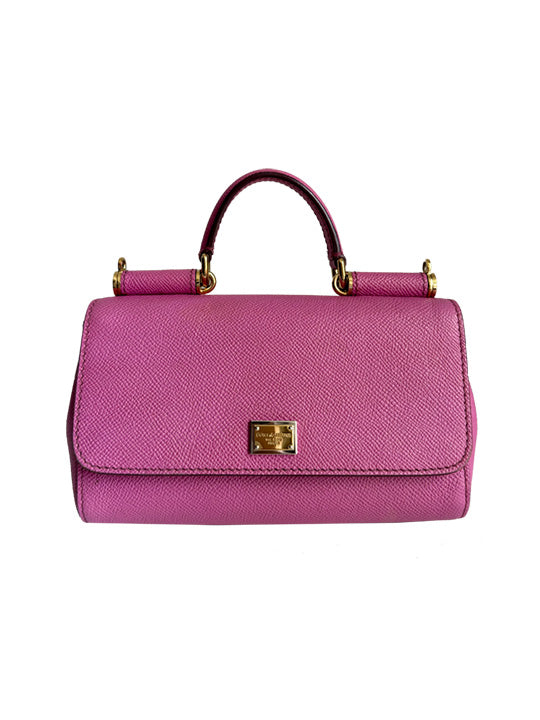 Dolce & Gabbana Pink Mini Sicily Crossbody Bag