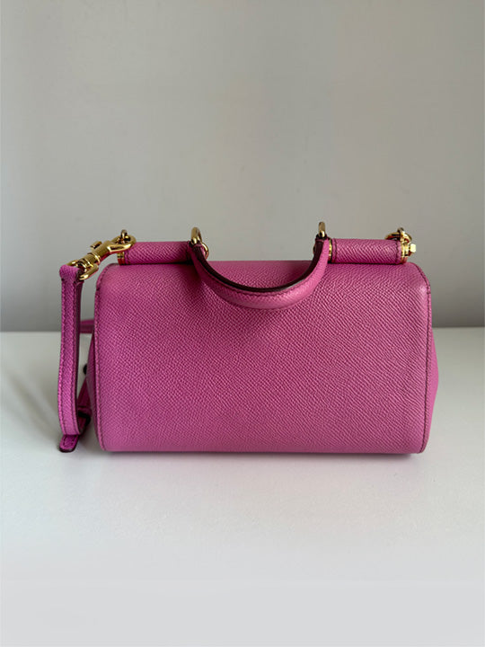 Dolce & Gabbana Pink Mini Sicily Crossbody Bag