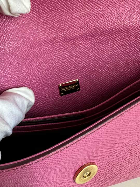 Dolce & Gabbana Pink Mini Sicily Crossbody Bag