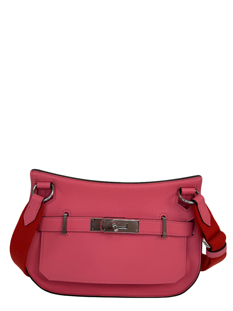 Hermès Mini Jypsière Rose Azalée Swift Palladium Hardware