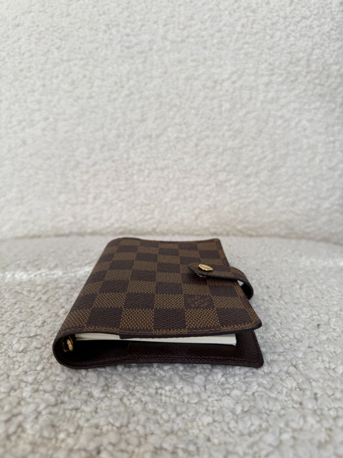 Louis Vuitton Ring Agenda Damier Ebene Canvas