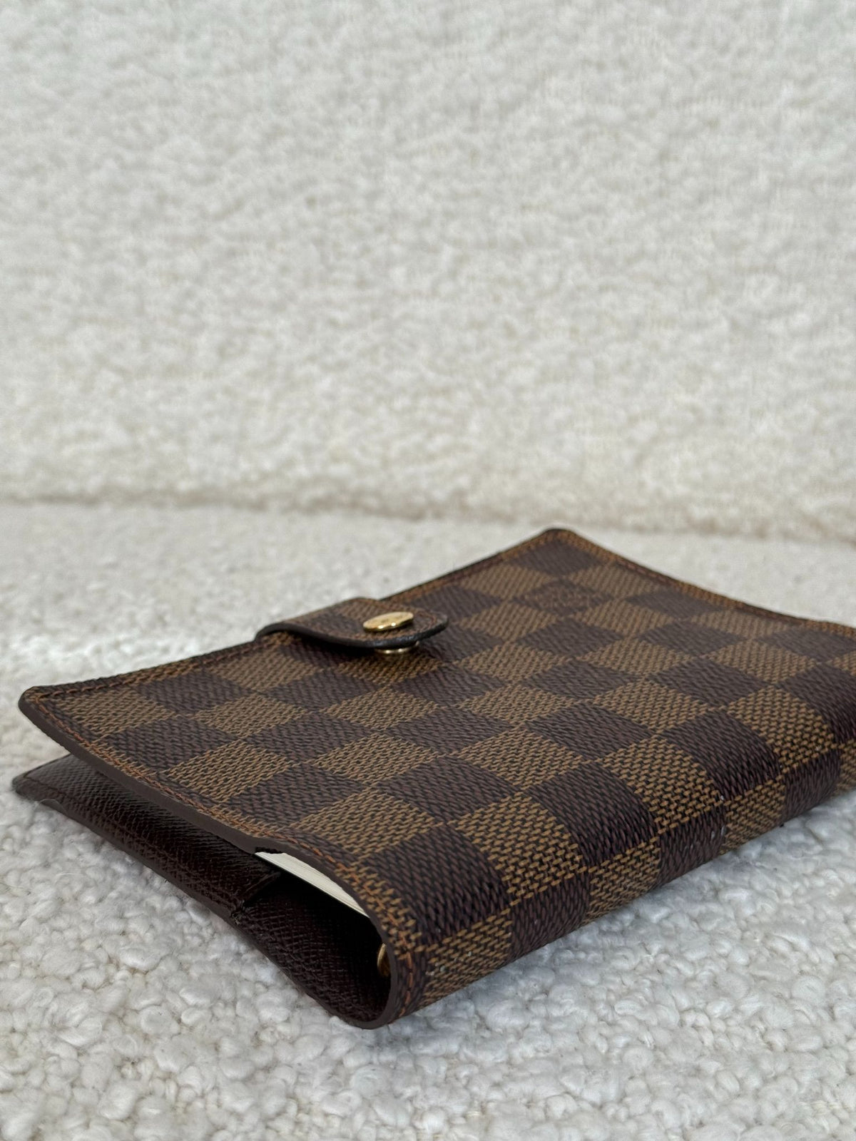 Louis Vuitton Ring Agenda Damier Ebene Canvas