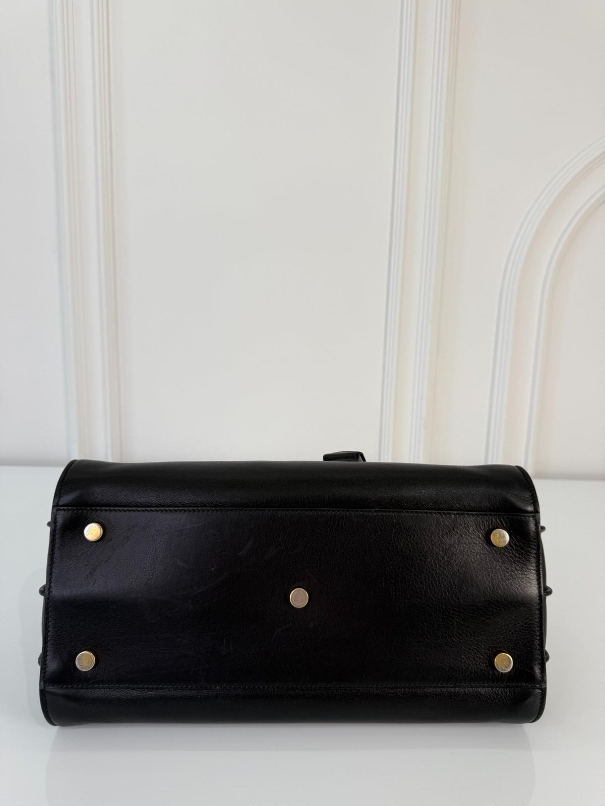 Saint Laurent Sac de Jour Large Black Smooth Leather Tote