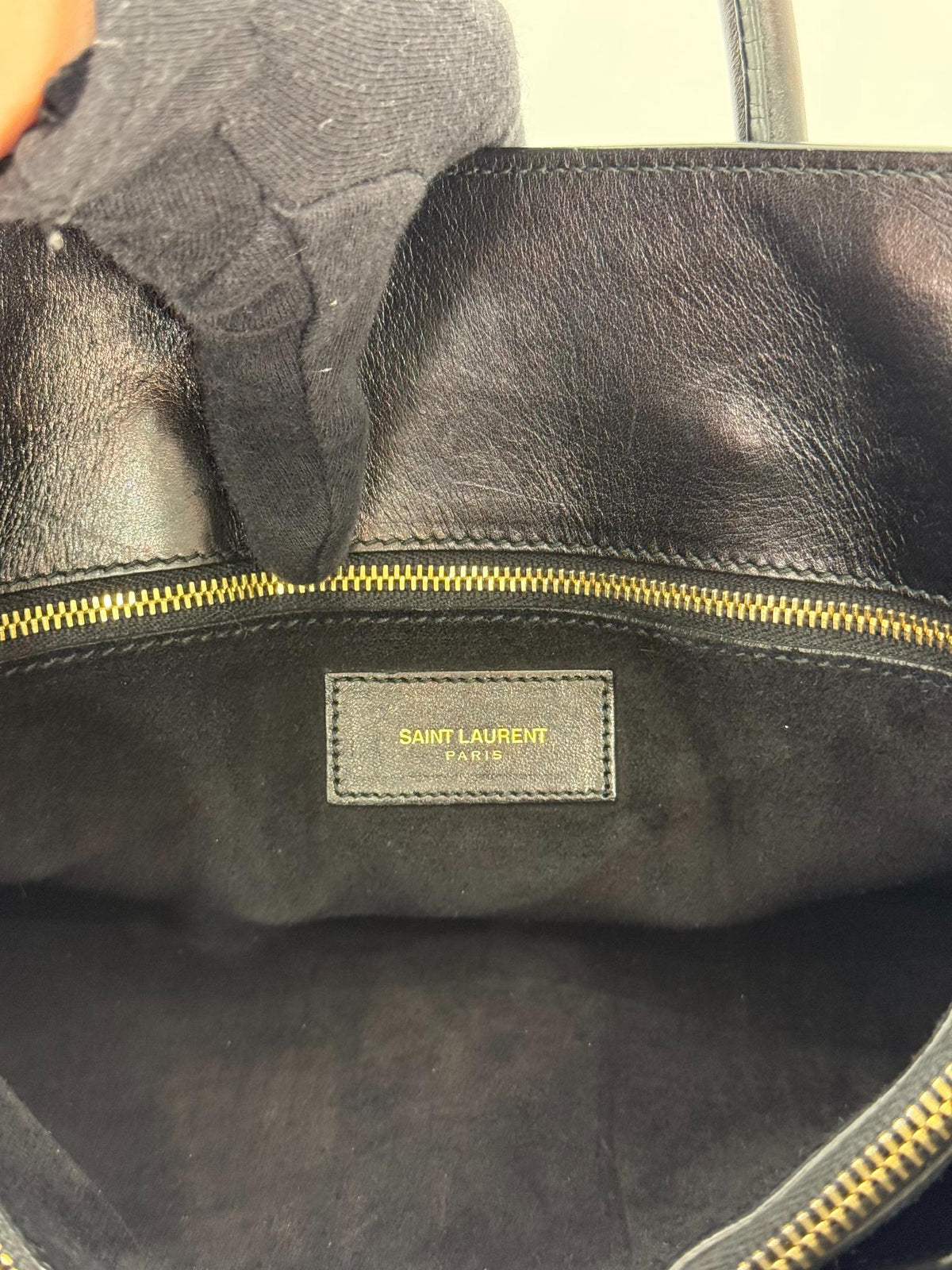 Saint Laurent Sac de Jour Large Black Smooth Leather Tote