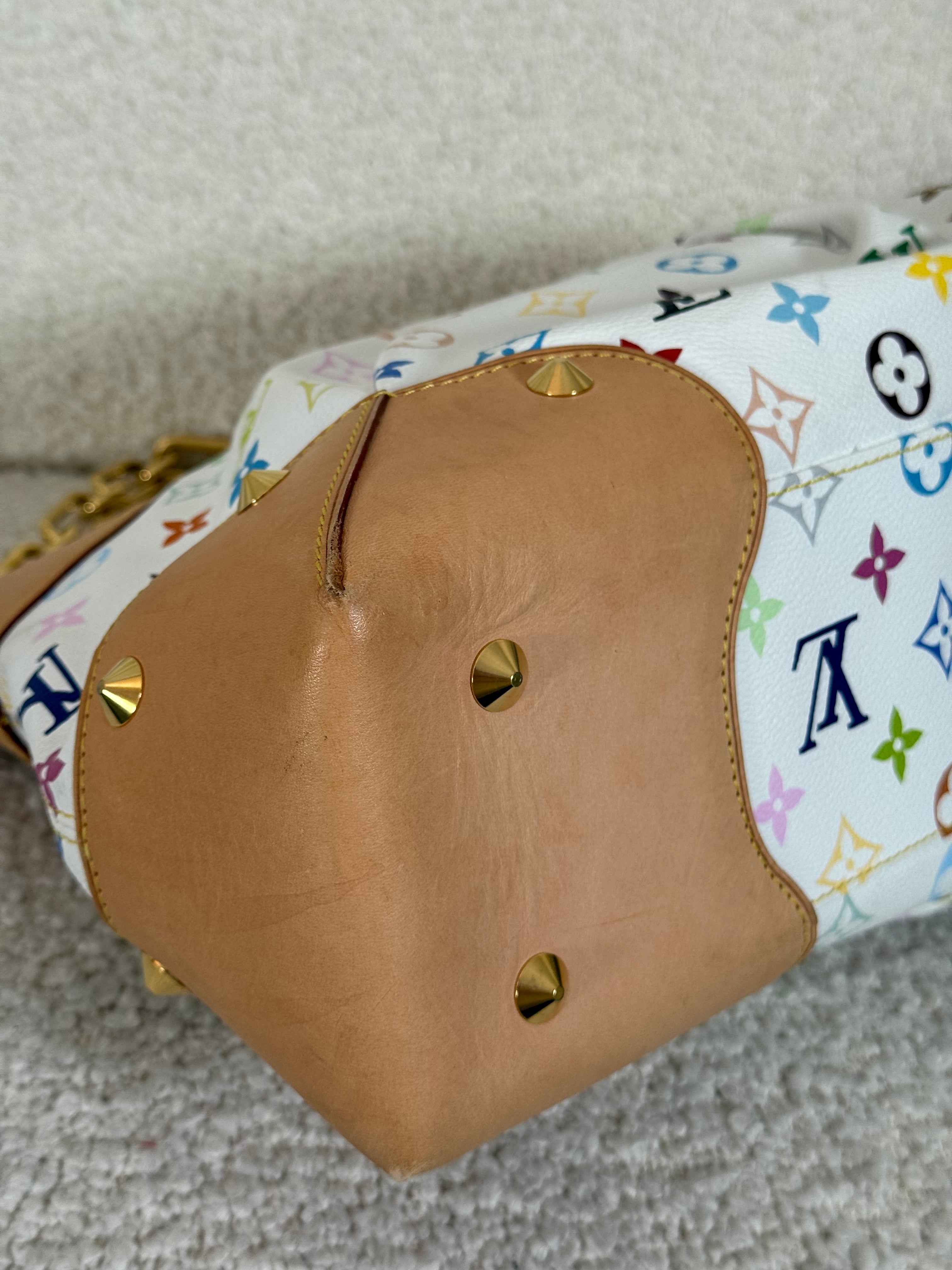 Louis Vuitton Limited Edition Judy GM White Monogram Multicolor Takashi Murakami