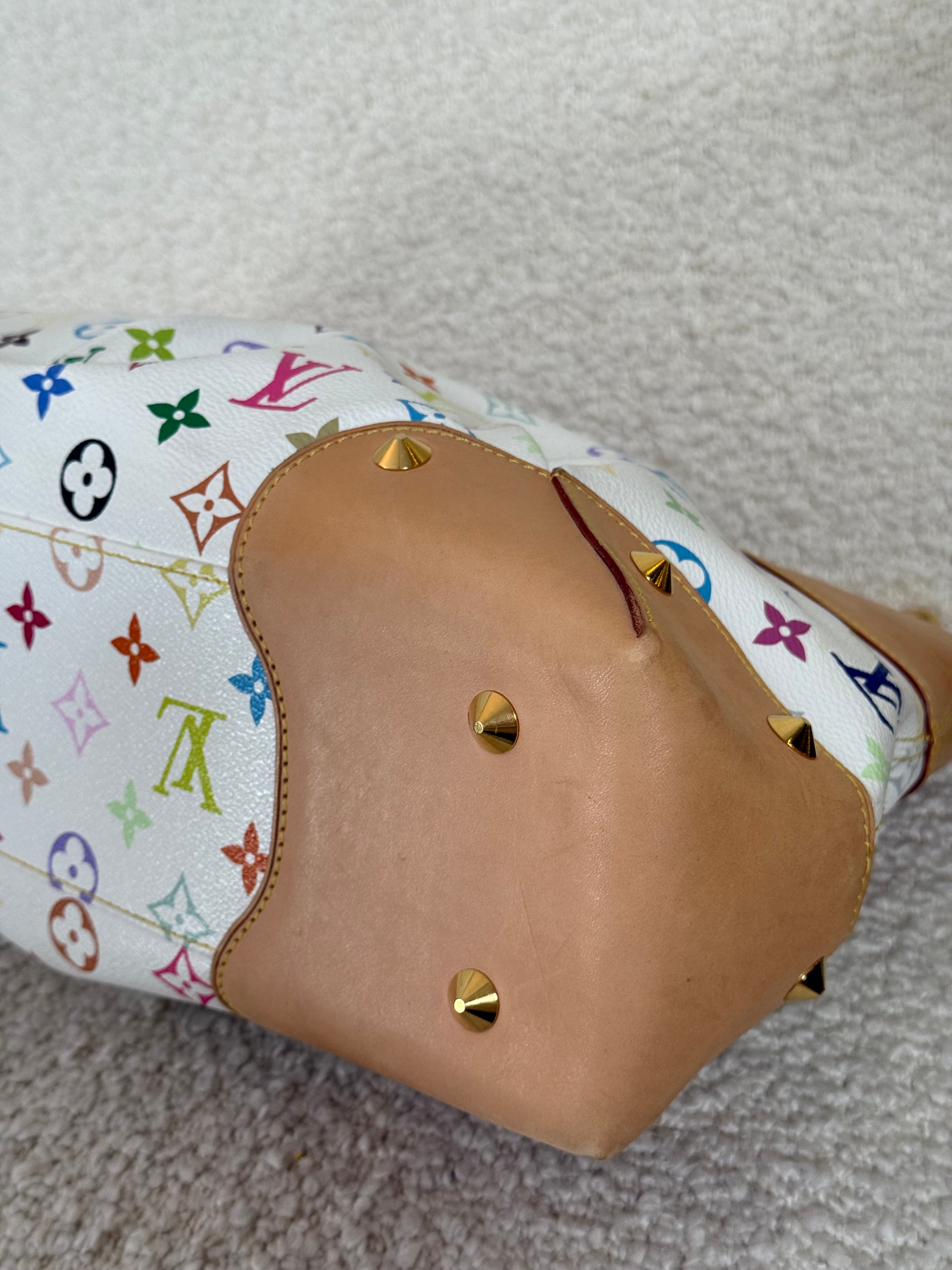 Louis Vuitton Limited Edition Judy GM White Monogram Multicolor Takashi Murakami