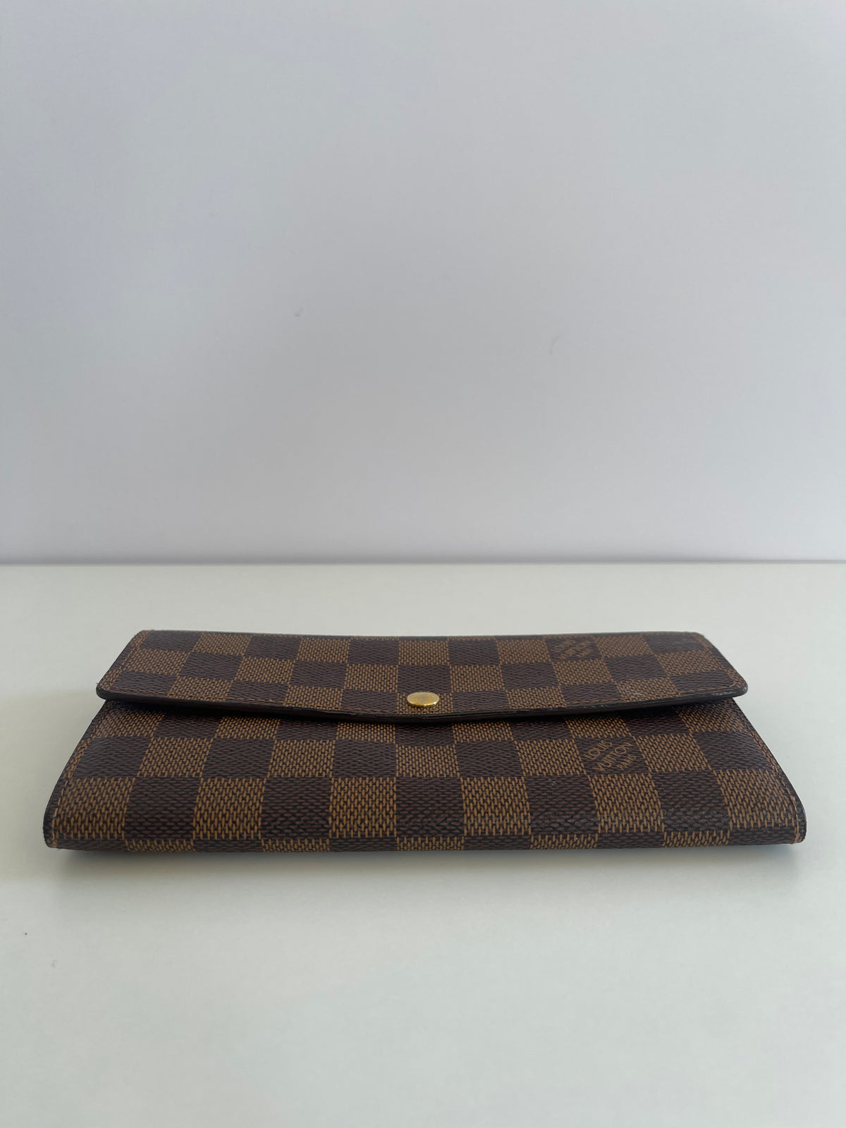 Louis Vuitton  Damier Ebene Sarah Wallet