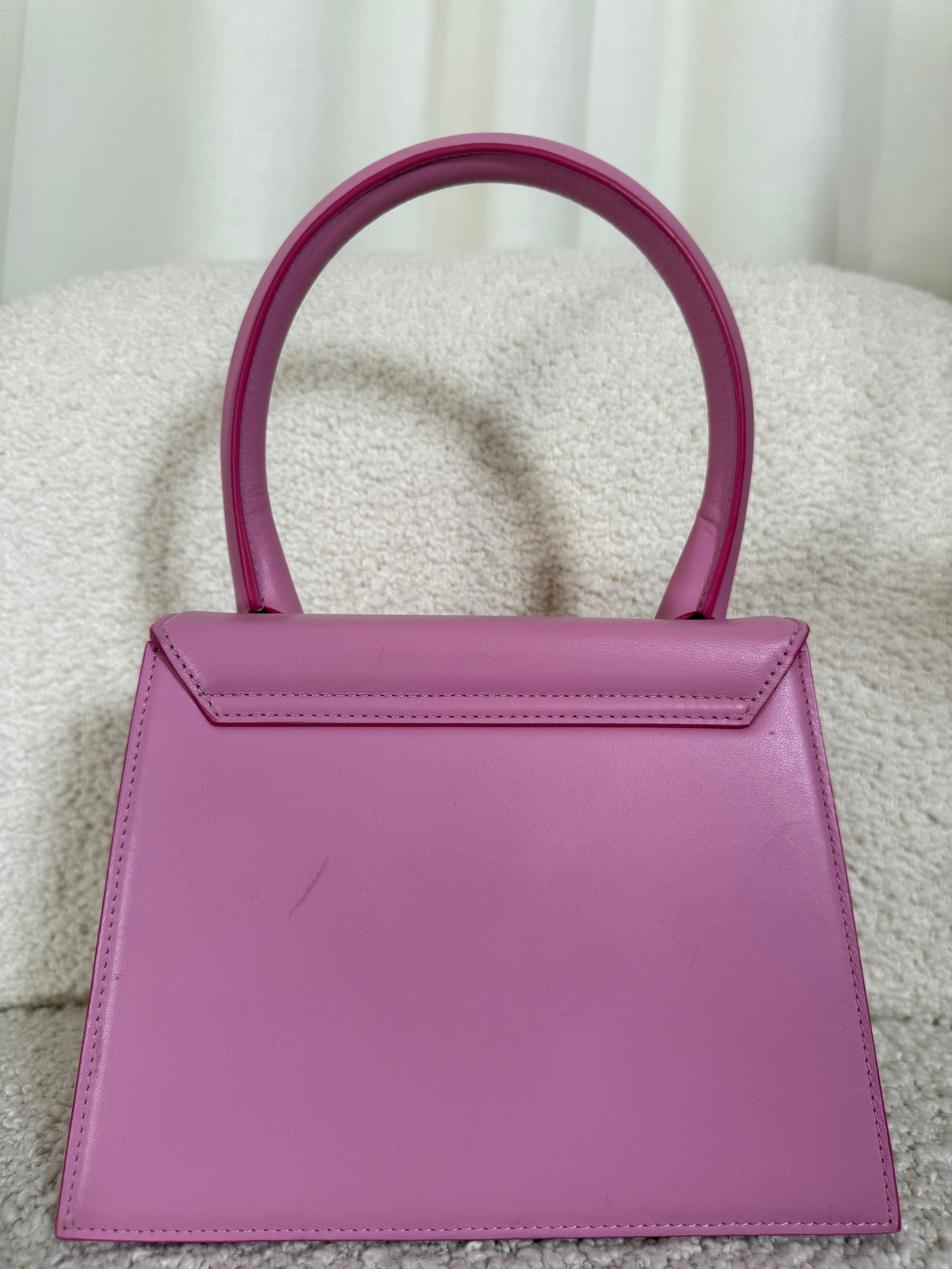 Jacquemus Le Grand Chiquito Light Pink Leather Handbag