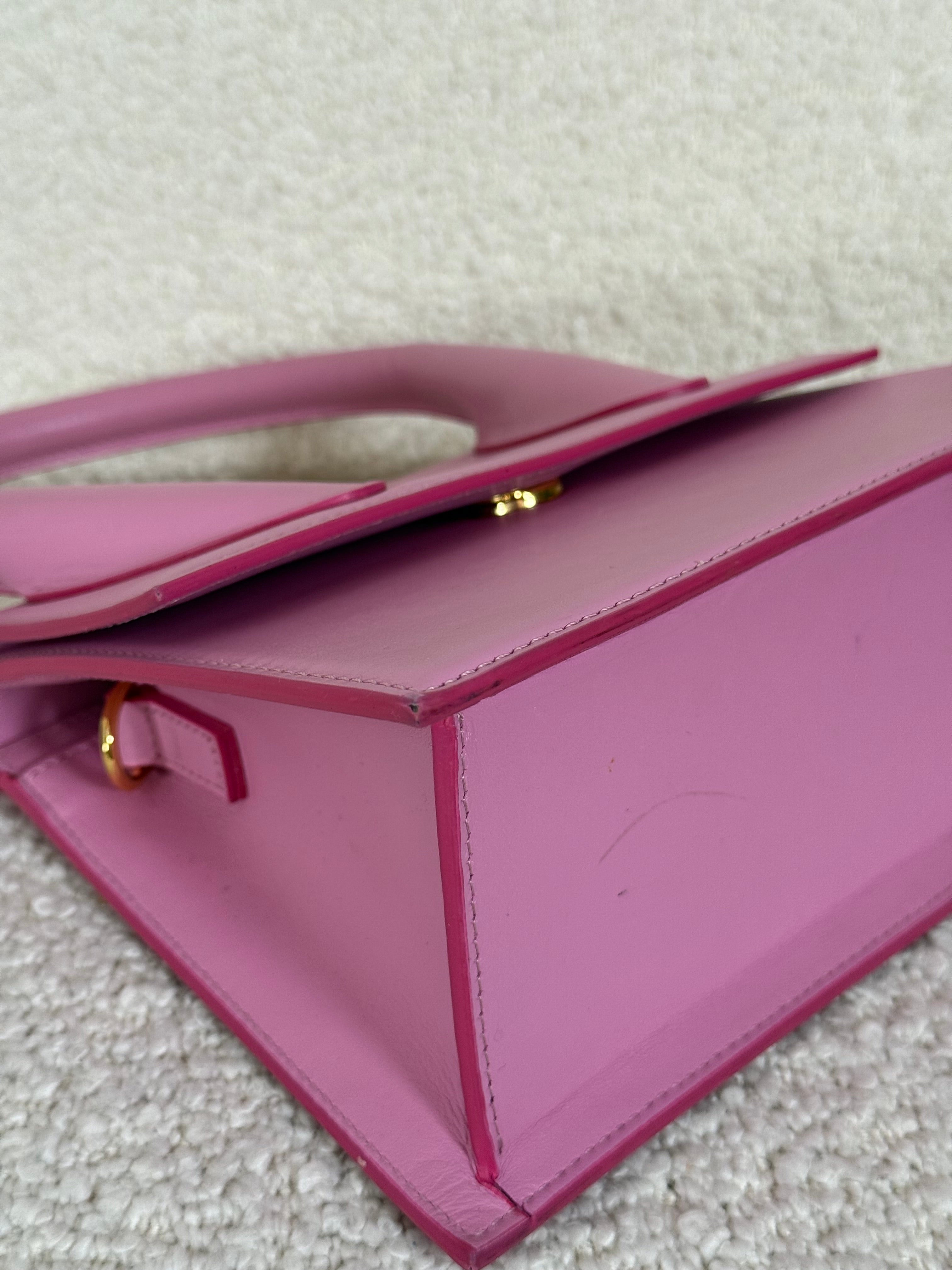 Jacquemus Le Grand Chiquito Light Pink Leather Handbag