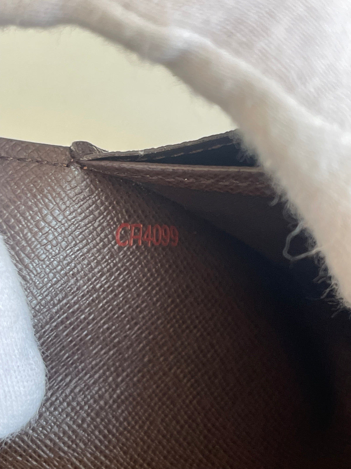 Louis Vuitton  Damier Ebene Sarah Wallet