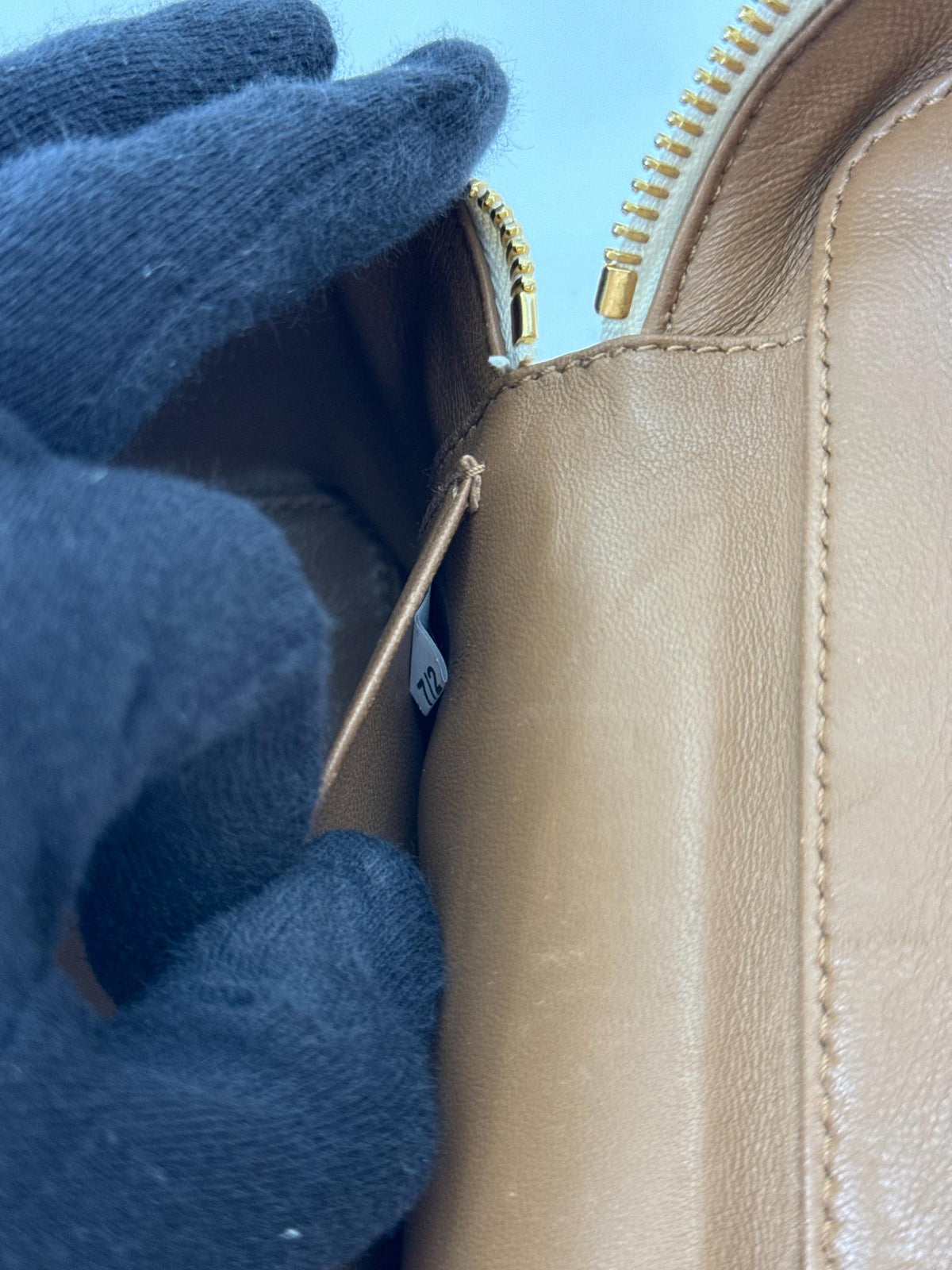 Prada Mini Vitello Daino Vanity Bag Ivory