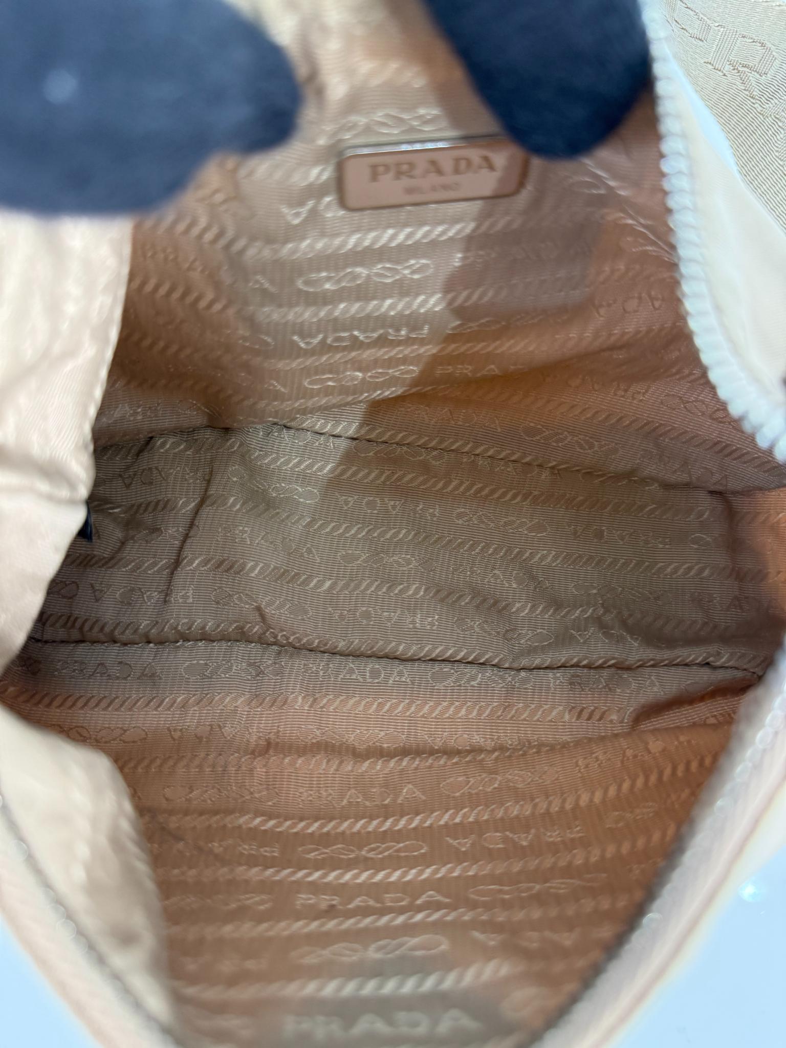 Prada Re-Edition 2005 Re-Nylon Beige Crossbody Bag