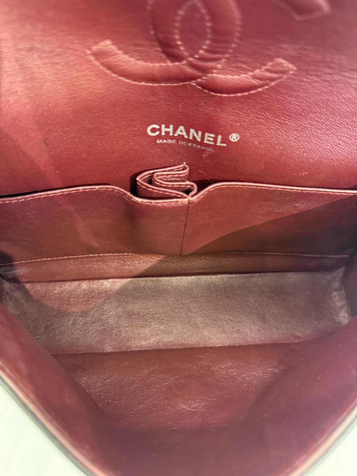Chanel Classic Medium Double Flap Bag Black Caviar Silver Hardware