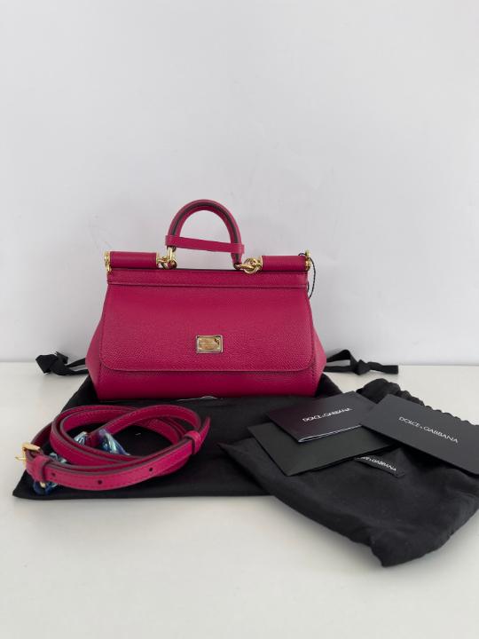 Dolce & Gabbana Miss Sicily Small Pink Crossbody Bag