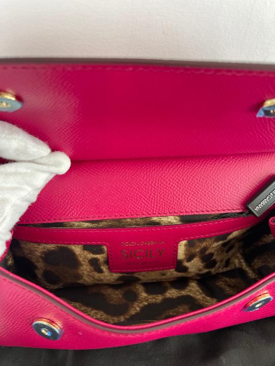 Dolce & Gabbana Miss Sicily Small Pink Crossbody Bag