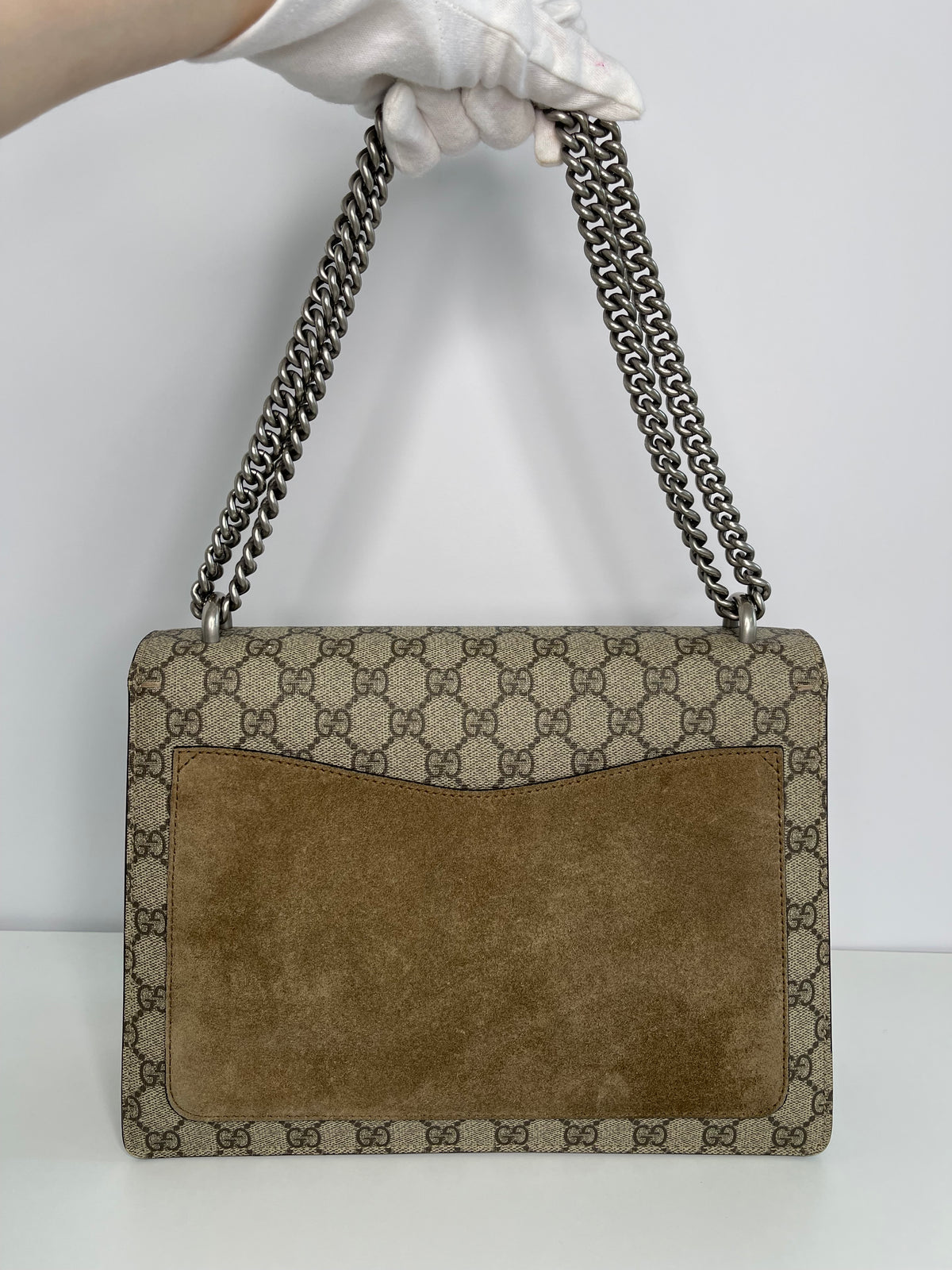 Gucci GG Dionysus Beige And Ebony GG Supreme Coated Canvas Small