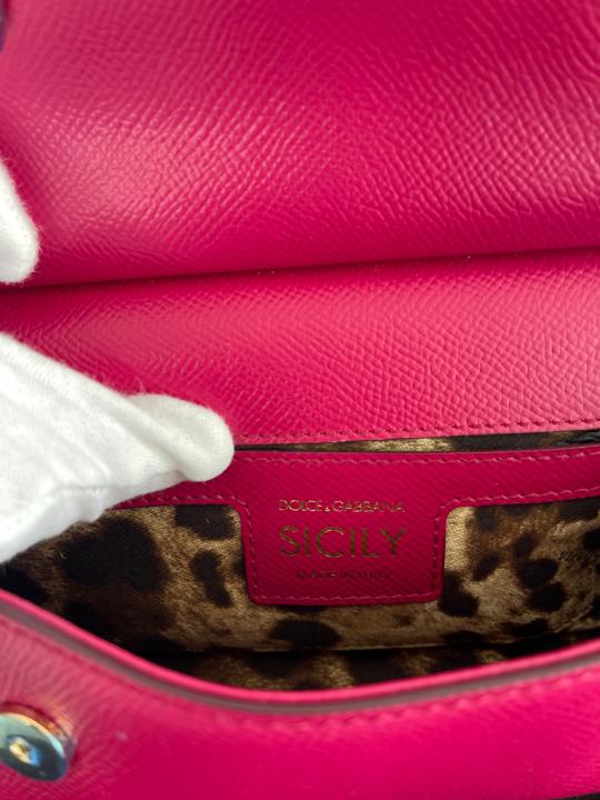 Dolce & Gabbana Miss Sicily Small Pink Crossbody Bag
