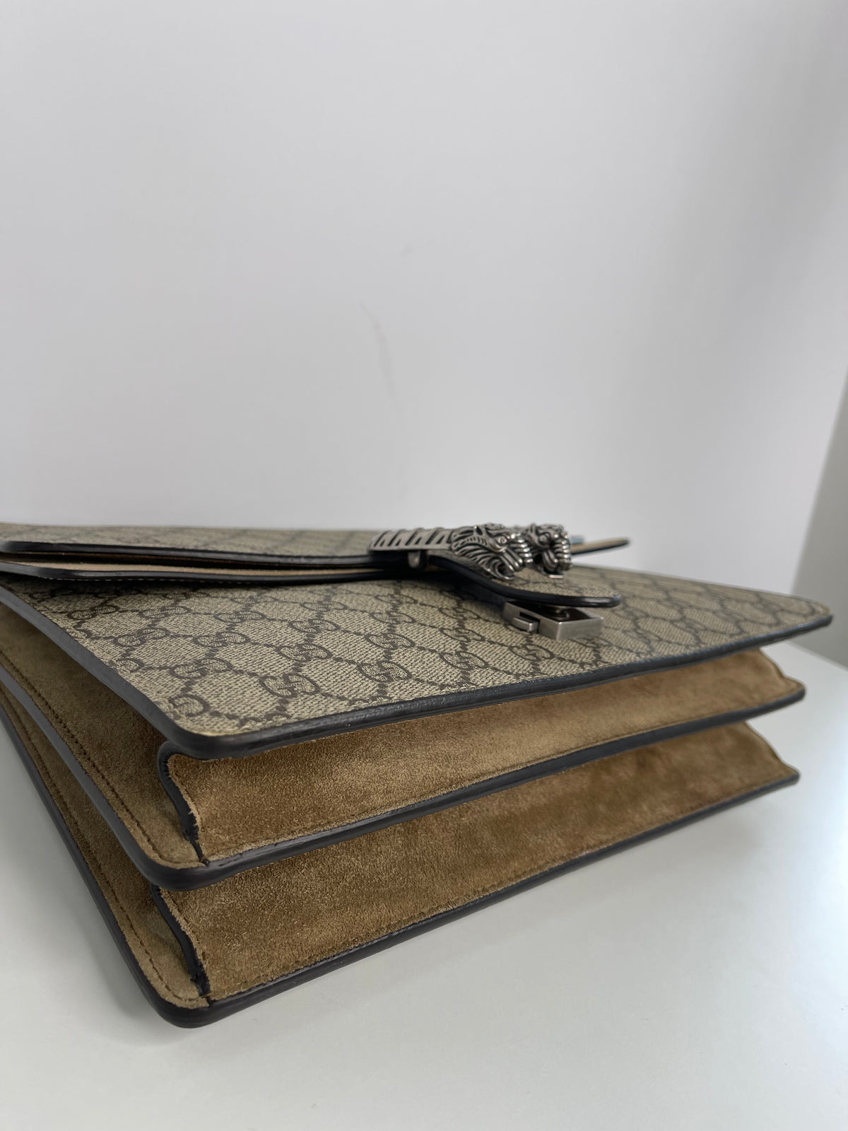Gucci GG Dionysus Beige And Ebony GG Supreme Coated Canvas Small