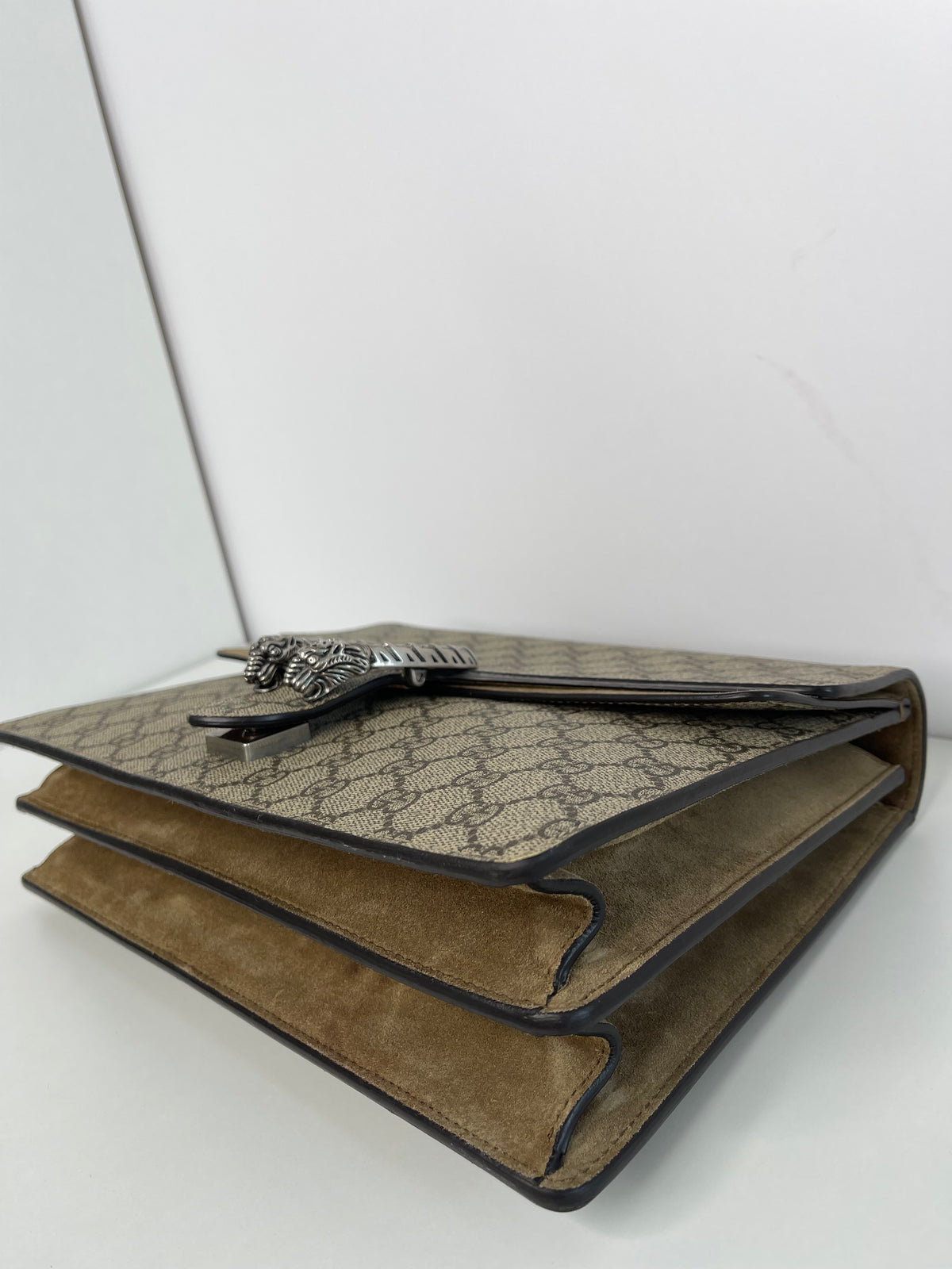 Gucci GG Dionysus Beige And Ebony GG Supreme Coated Canvas Small