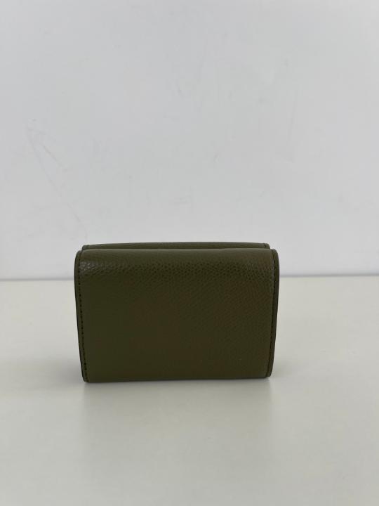Fendi Vitello F is Fendi Micro Tri-Fold Envelope Wallet Asparago