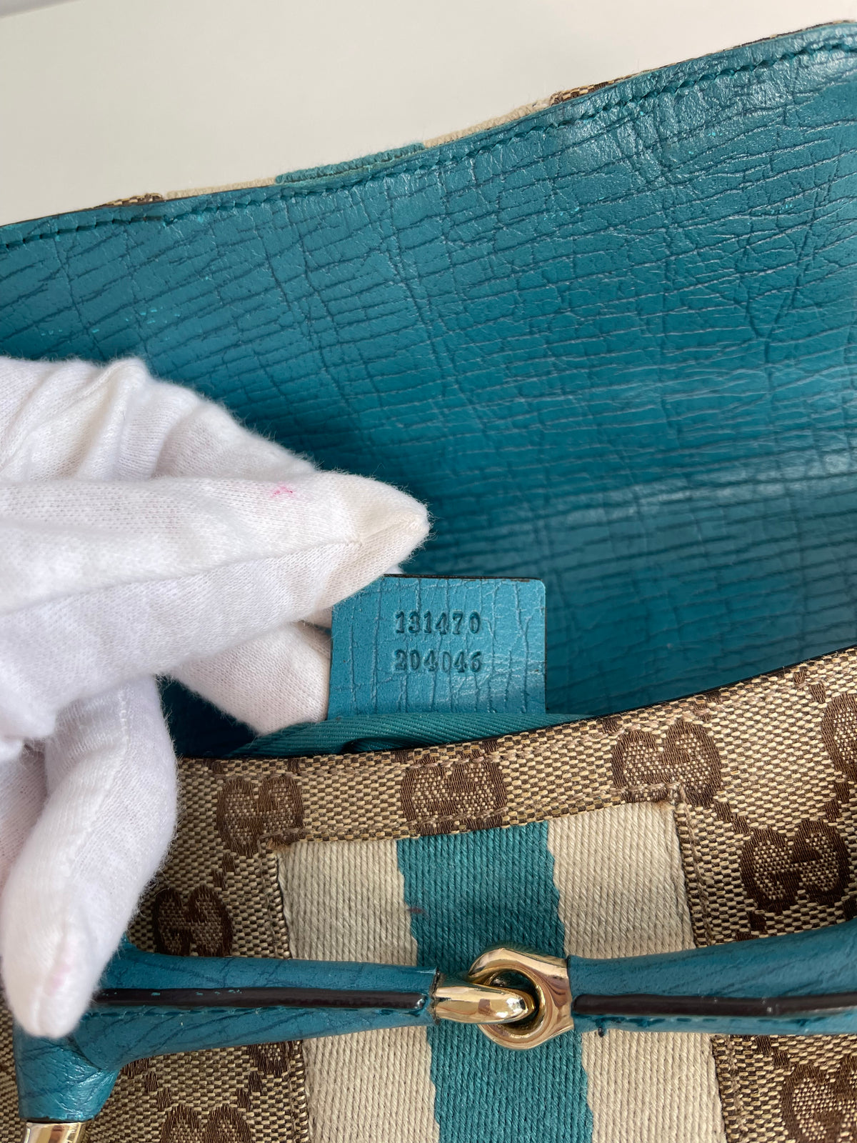 Rare Gucci Horsebit GG Clutch Pochette Chain