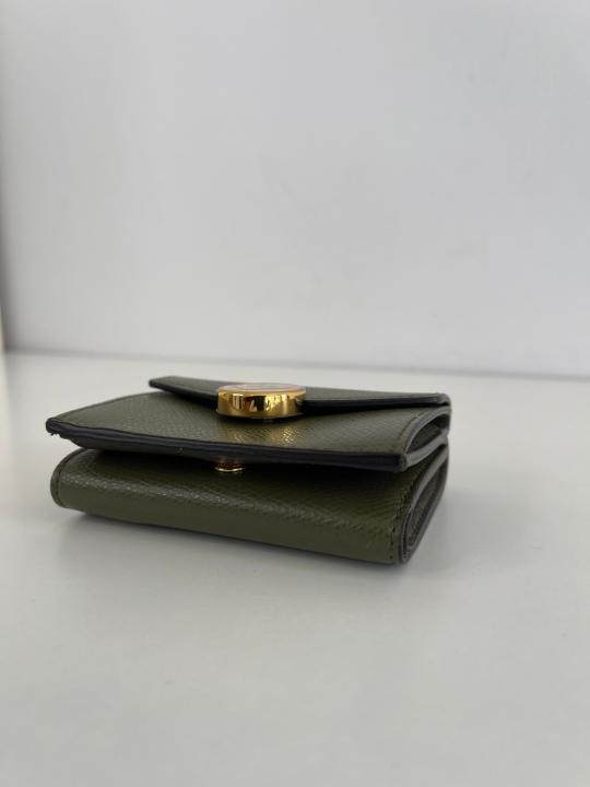 Fendi Vitello F is Fendi Micro Tri-Fold Envelope Wallet Asparago