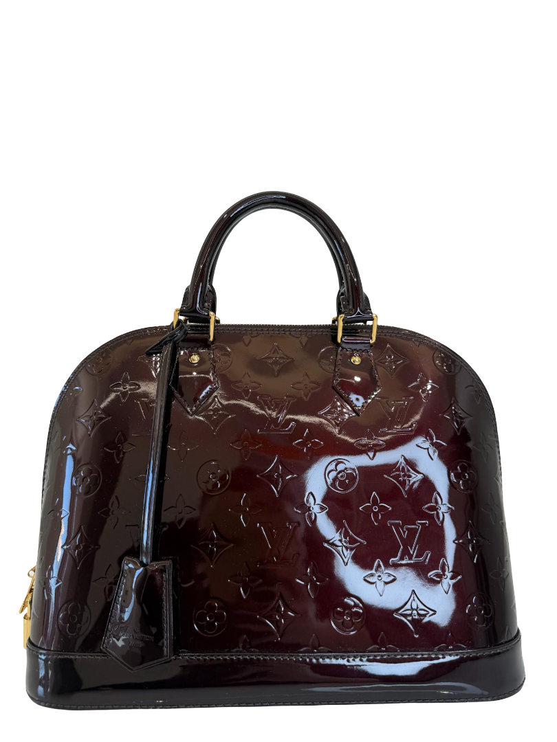 Louis Vuitton Alma PM Amarante Monogram Vernis Leather