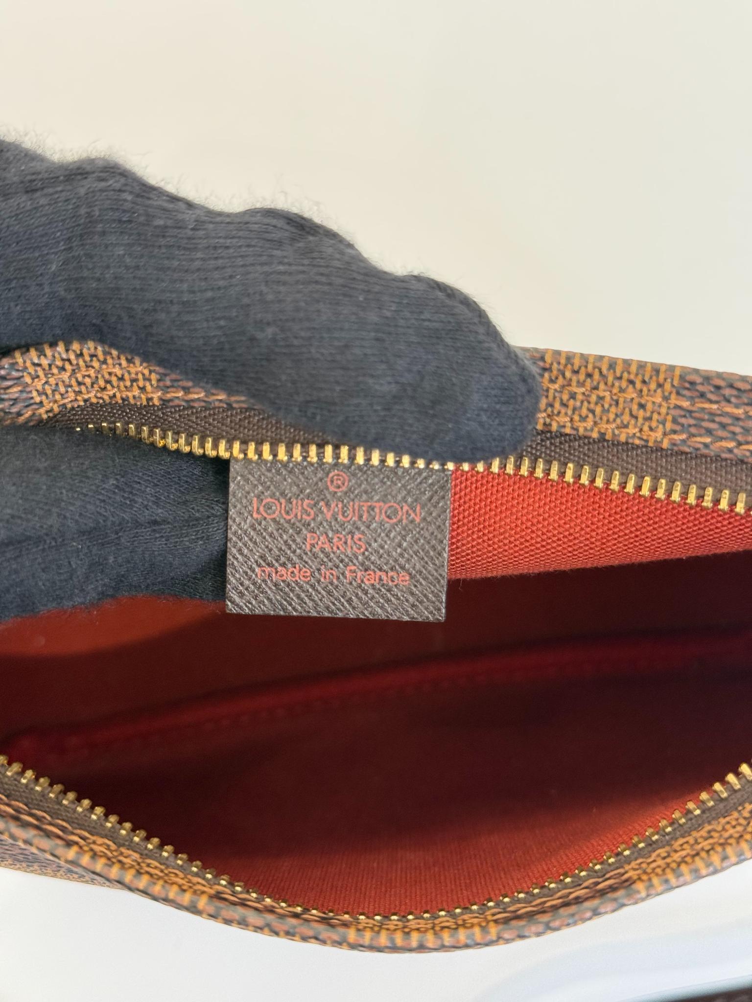 Louis Vuitton Navona Pochette Damier Ebene Canvas