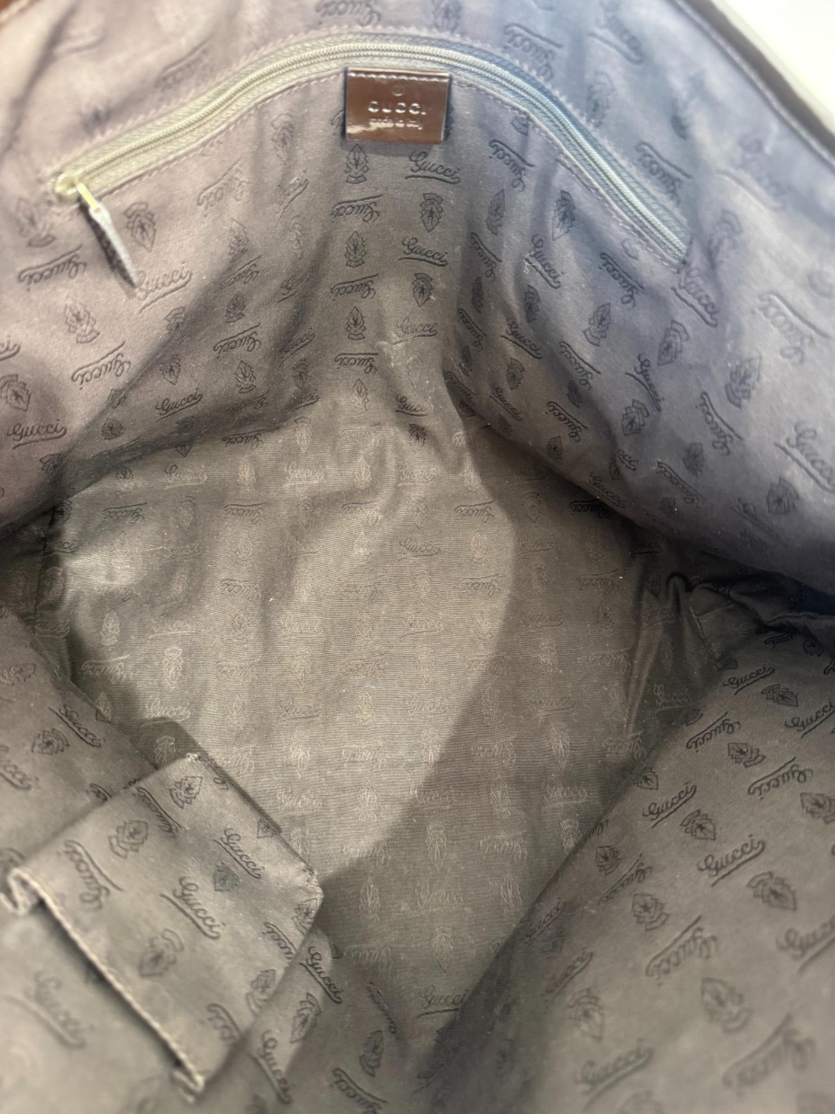 Gucci Beige/Ebony GG Canvas Jolie Tote Bag