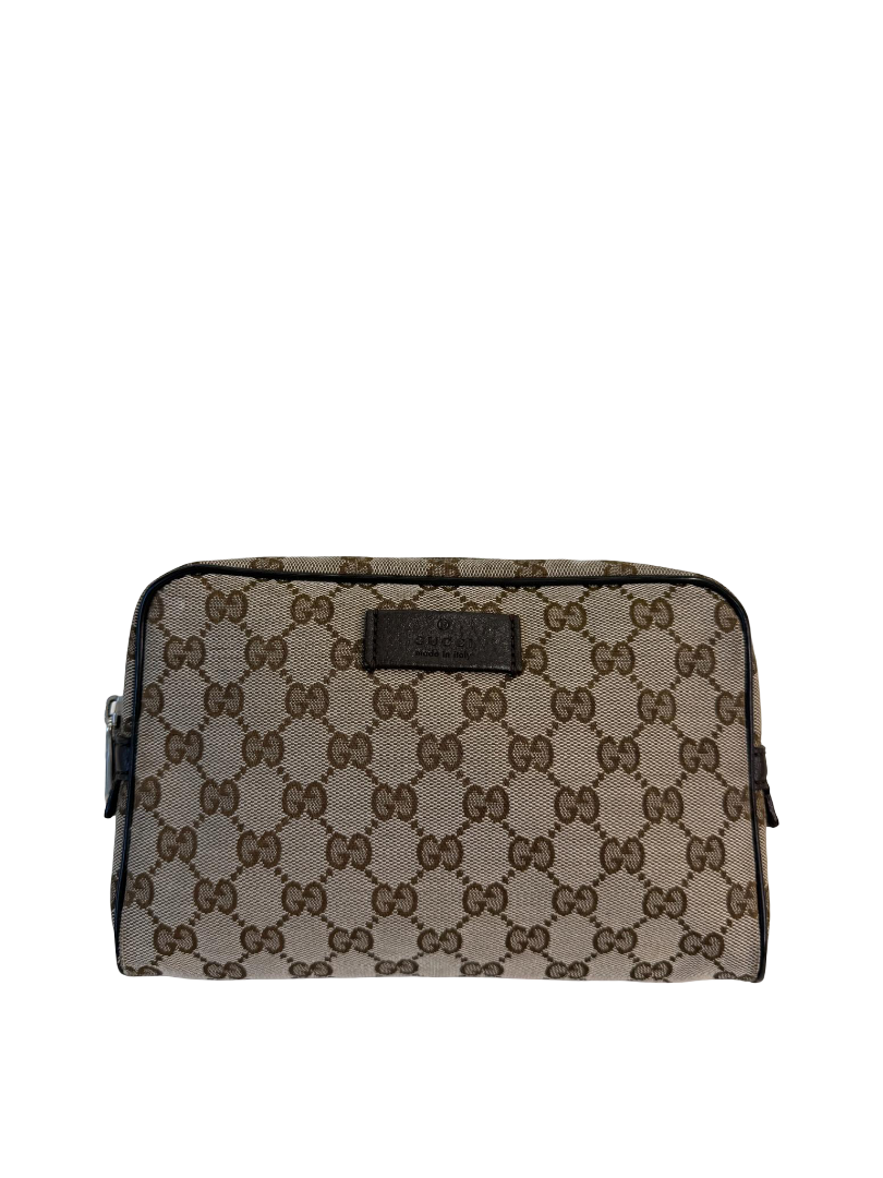 Gucci Men's Beige/Ebony GG Canvas Waist Belt Bag