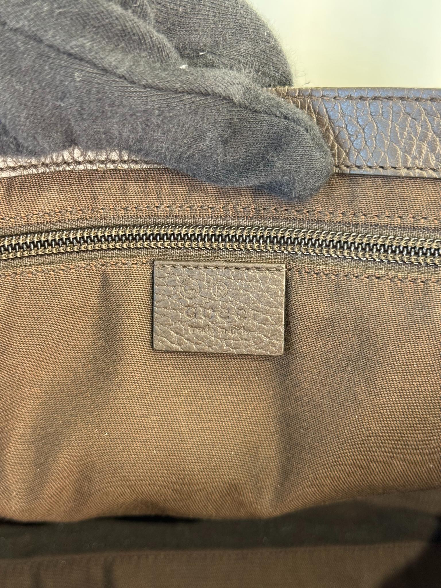 Gucci Unisex Beige/Brown GG Canvas Messenger Bag