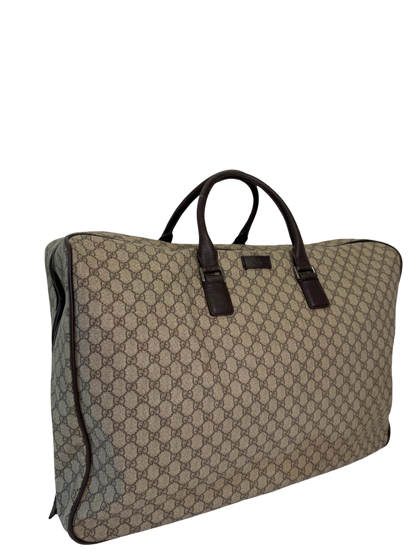 Gucci GG Supreme Canvas Travel Duffle Bag