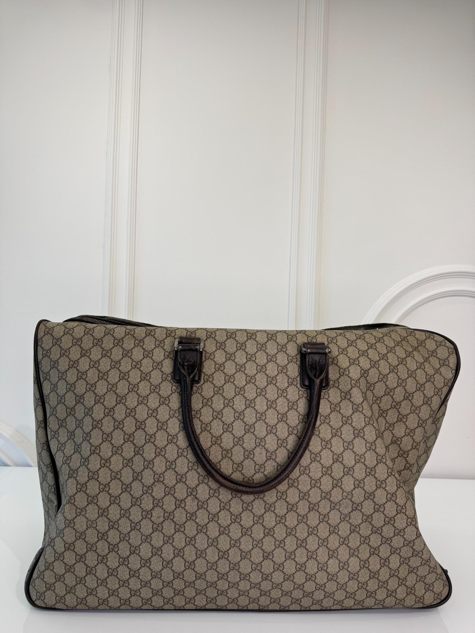 Gucci GG Supreme Canvas Travel Duffle Bag