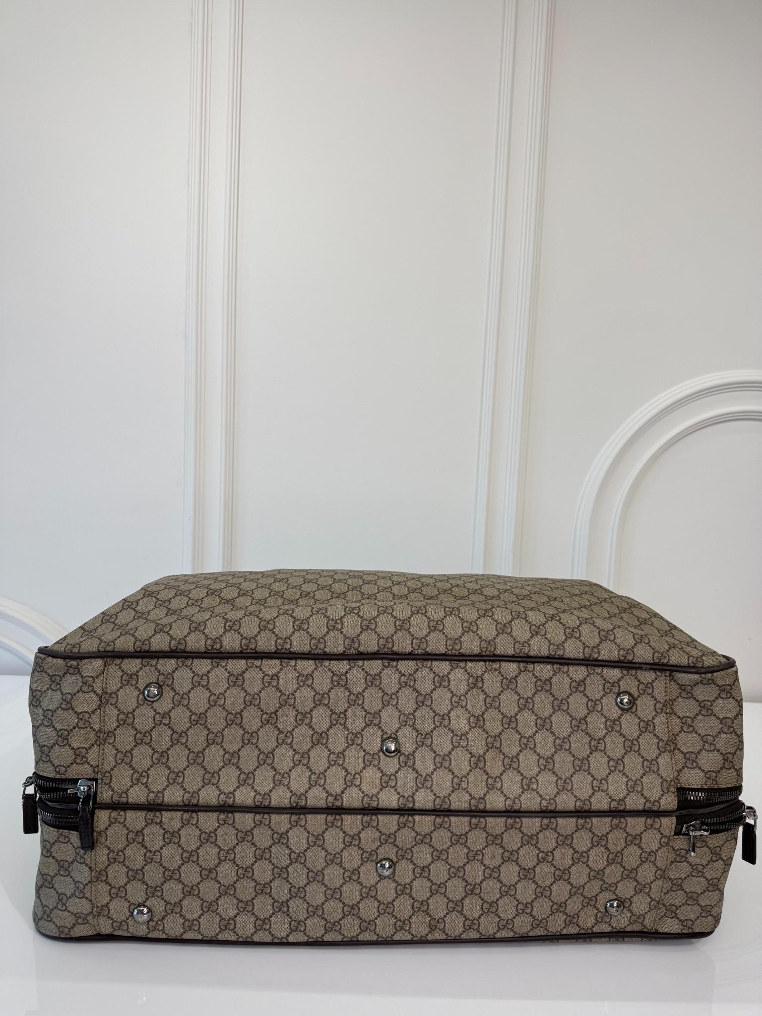Gucci GG Supreme Canvas Travel Duffle Bag