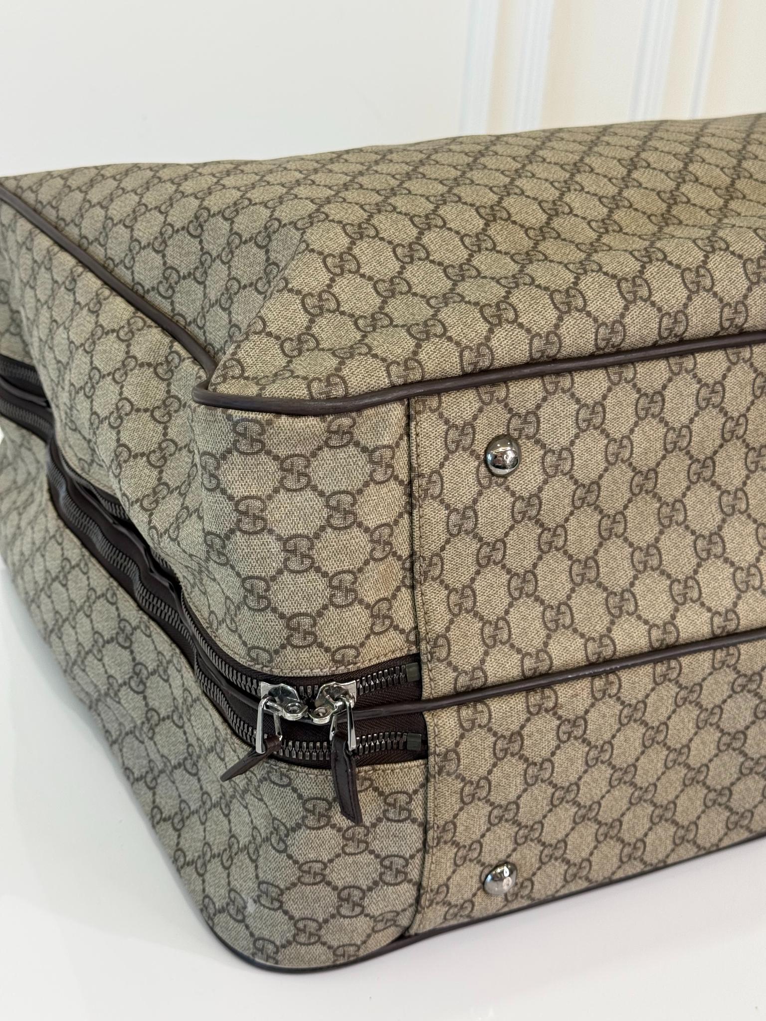 Gucci GG Supreme Canvas Travel Duffle Bag