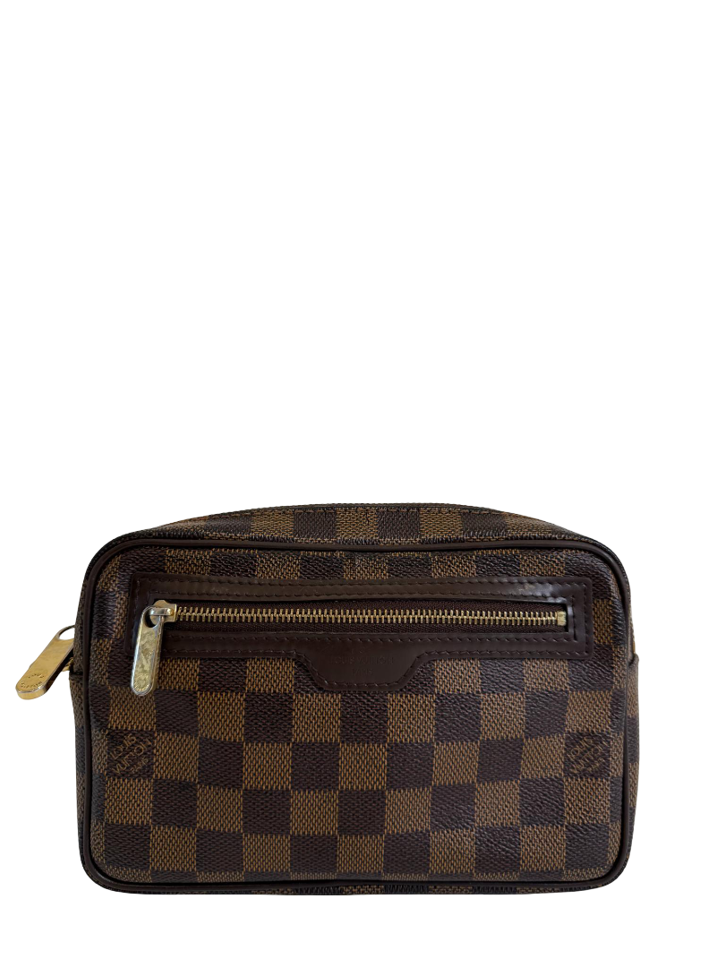 Louis Vuitton Macau Pochette Damier Ebene Canvas