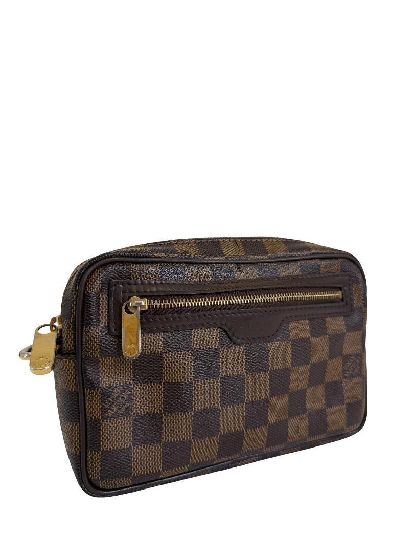 Louis Vuitton Macau Pochette Damier Ebene Canvas
