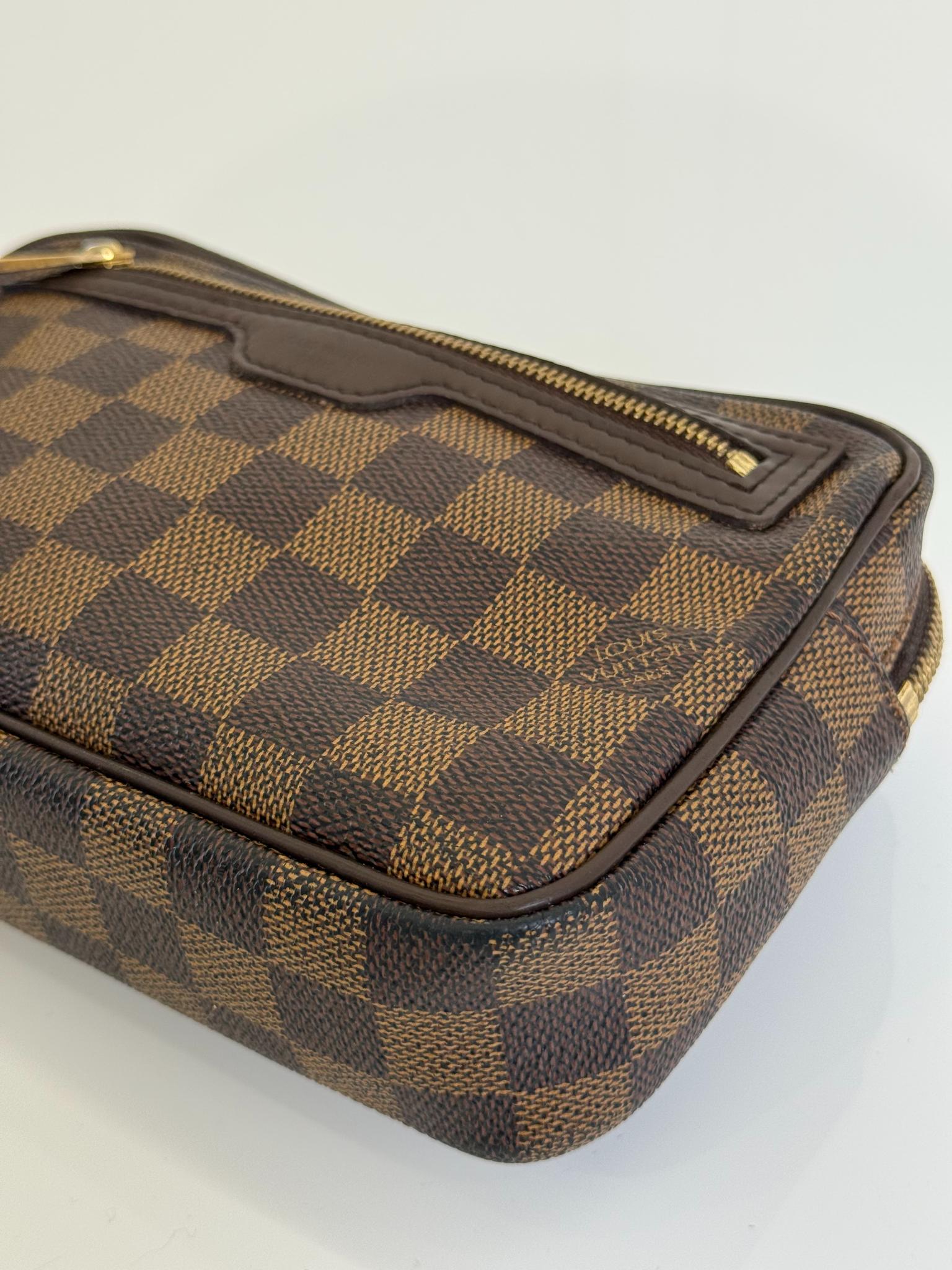 Louis Vuitton Macau Pochette Damier Ebene Canvas