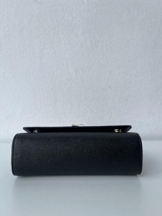 Dolce & Gabbana Black Mini Sicily Crossbody Bag