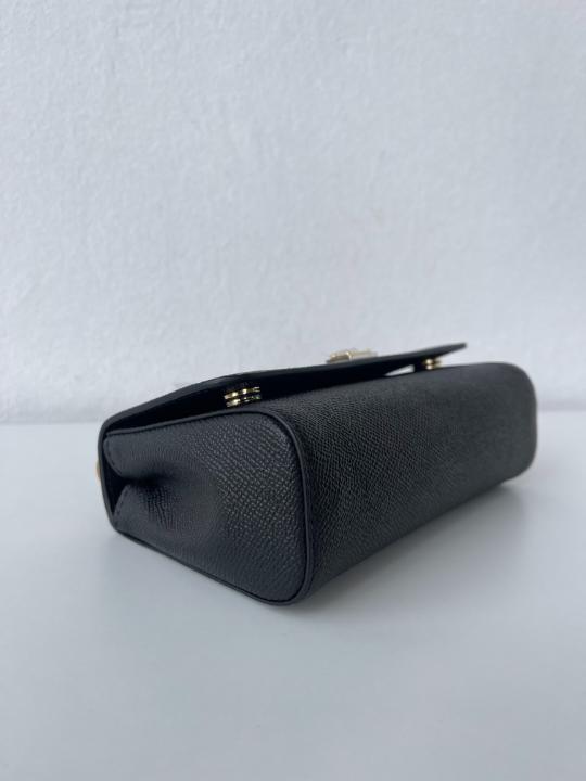 Dolce & Gabbana Black Mini Sicily Crossbody Bag