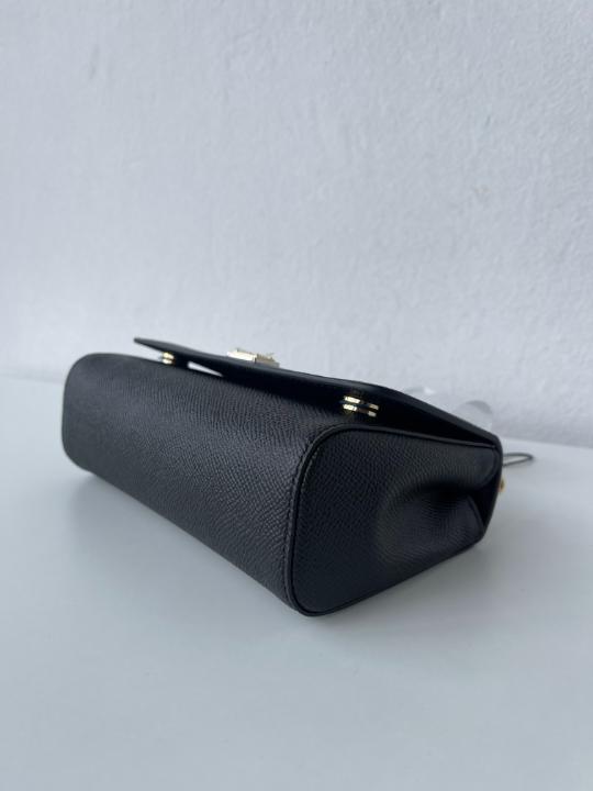 Dolce & Gabbana Black Mini Sicily Crossbody Bag